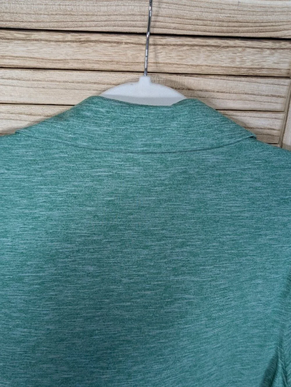 J. Crew Men's Heathered Green Performance Polo Size Medium